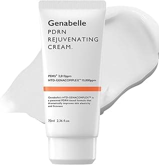 Genabelle PDRN Rejuvenating Cream 2.4 fl oz (70 ml) Dermacos Skin Tones Moisturizing Gloss Skin Care Aging Care Non-sticky Korean Cosmetics