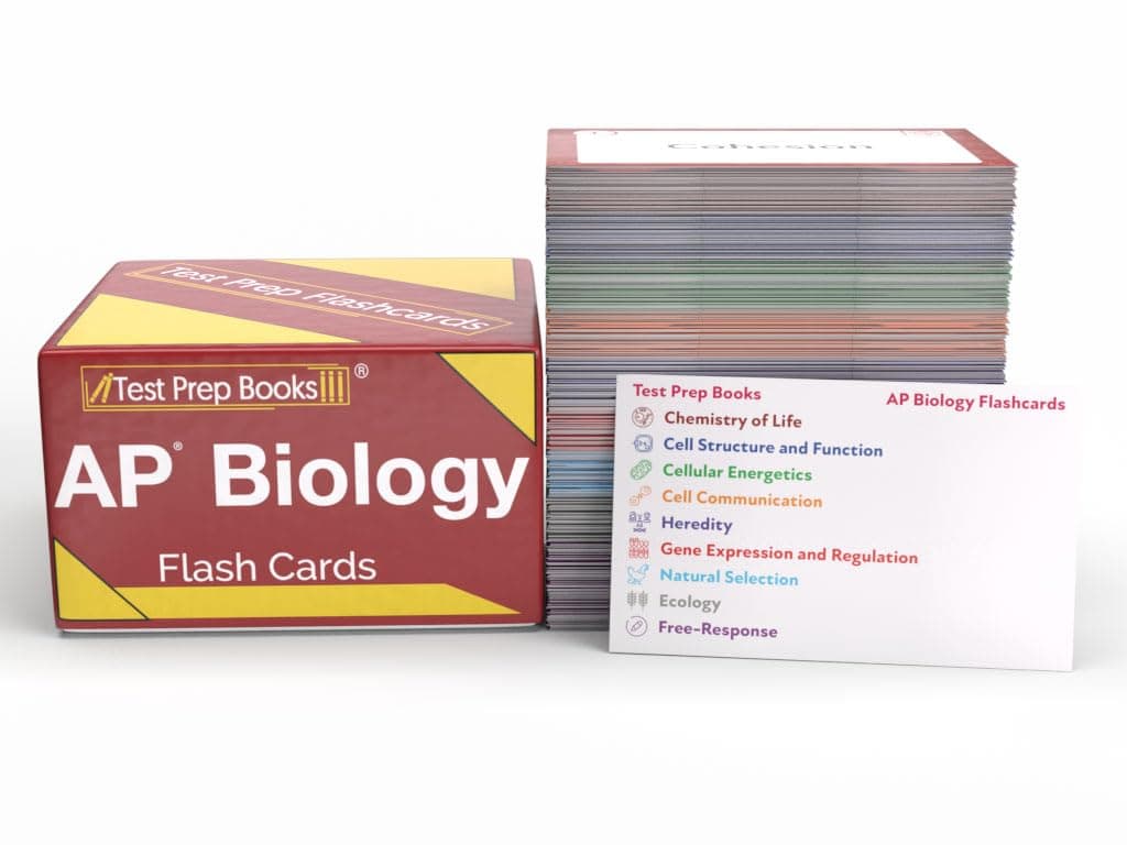 AP Biology Prep Study Cards 2026-2027: AP Bio Review with Practice Test Questions for the Advanced Placement Biology Exam [2nd Edition]