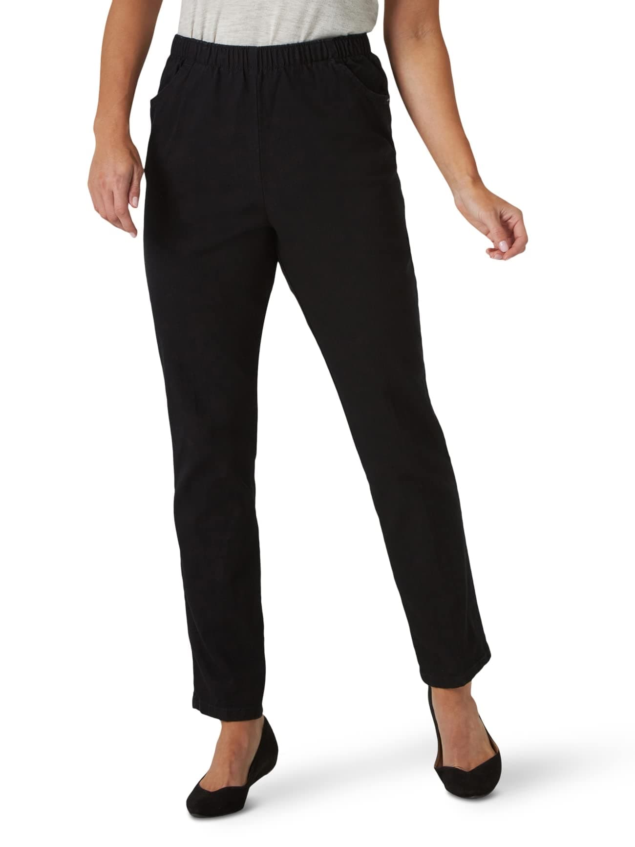 Women's Cotton Pull-on Pant with Elastic Waist