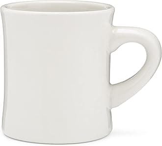 COLETTI Diner Mug — Heavy Coffee Mug, Retro Coffee Mug – Sturdy & Heavy Diner Mug – Nostalgia in Every Sip [Cream, 11 oz, Single]