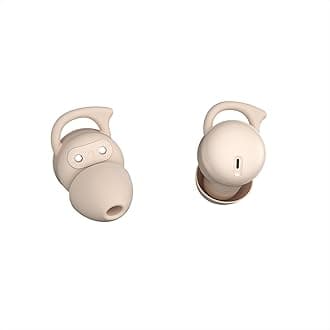 Invisible Sleep Headphones, Sleep Earbuds for Side Sleepers, Mini Noise Blocking Sleep Earphones, Bluetooth 5.3 Wireless Earbuds for Sleeping, Working - Beige