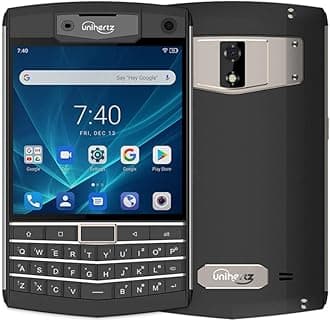 Titan Toughness Smartphone, QWERTY Keyboard, Android 9.0 Pie, Sim-Free, 6 GB RAM & 128 GB ROM, Black