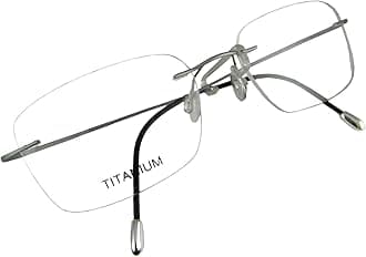 Circleperson Rimless Titanium Eyeglass frames Men Hingeless Light weight 55-18-140