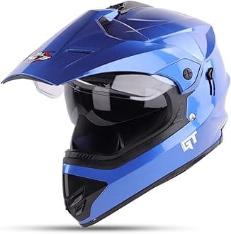 Steelbird Off Road GT ISI Certified Motocross Helmet for Men with Inner Sun Shield