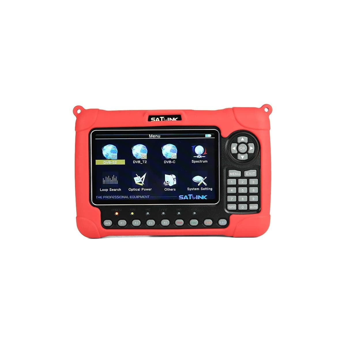 WS 6980 HD Combo DVB-S2/DVB-T2/DVB-C Spectrum Constellation Notice and Menu in English