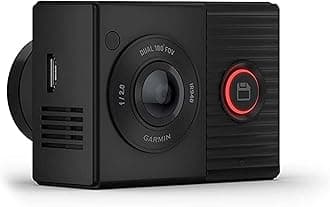Garmin Dash Cam Tandem, Front and Rear Dual-Lens Dash Camera with Interior Night Vision, Two 180-degree Lenses, Front-Facing Lens with 1440p, Interior-Facing Lens with 720p