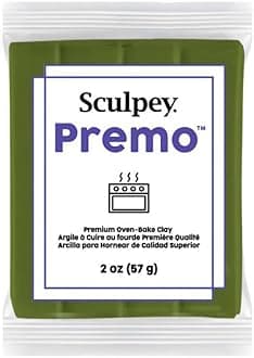 Premo Sculpey Polymer Clay 2 Ounces-Spanish Olive