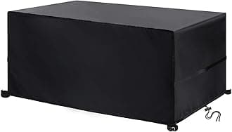 YoungBee Garden Furniture Covers - Rectangular/Square Outdoor Rattan Sofa Set & Patio Table Covers - Waterproof, Anti-UV, Tear-Resistant 420D Oxford Fabric - 100*80*74cm