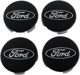 Ford Racing Ford Truck/SUV Black And Chrome Wheel Center Cap Kit