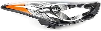 Headlight Set Assembly Fit for Hyundai Elantra 2011 2012 2013, Headlamp Replacement 92102-3Y000 HY2503161 Passenger Side (Right)