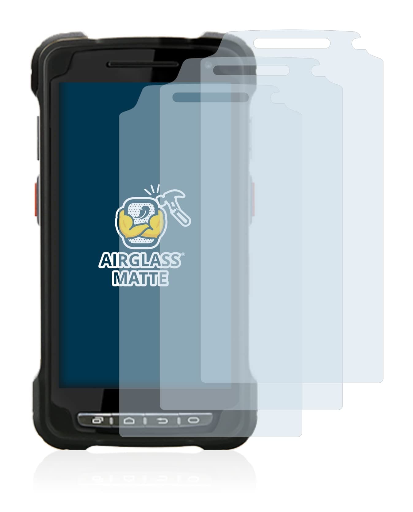 Anti-Glare Glass Screen Protector Matte Compatible with Point Mobile PM80 (3 Pack) - Anti-Scratch 9H Protection Film