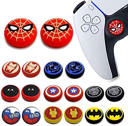 2Pcs Analog Thumb Grip Stick Cover, Wireless Controllers Game Remote Joystick Cap, Fantastic Non-Slip Silicone Handle Protection Cover for PS5/PS4/Xbox one/360/NS PRO