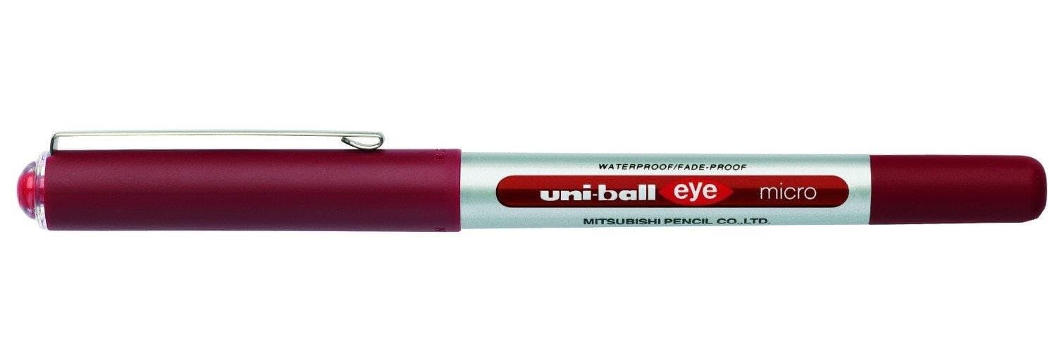 Uni-Ball Ub150 Eye Micro Roller 0.5 mm, Red, Pack Of 12, 701296