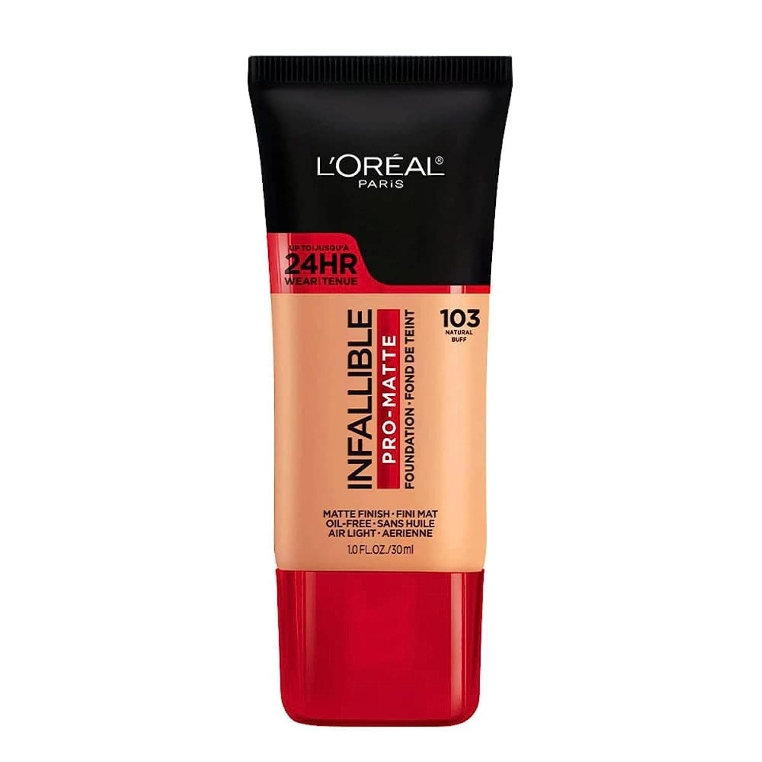 L'Oreal Paris Cosmetics Infallible Pro-Matte Foundation Makeup - Natural Buff