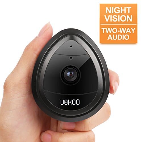 UOKOO Wireless Security Camera, 720p HD Home WiFi Wireless Security Surveillance IP Camera with Motion Detection, Night Vision/Two Way Audio Black (night black)