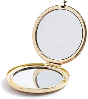 Magnifying Compact Mirror for Purses with 2 x 1x Magnification, Folding Mini Pocket Double Sided Travel Makeup Mirror,Perfect for Purse, Pocket Mirror for Gift