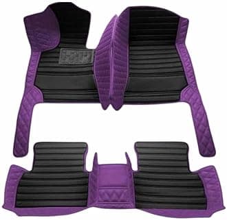 Custom Personalized Floor Mats ，Luxury Full Coverage All Weather Car Floor Mats，Anti-Slip Leather Car Mat Set ，Custom Floor Mat， for 99% of Cars, Trucks & SUV. (black3)