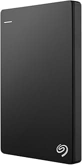 Backup Plus Portable 4TB External Hard Drive HDD – Black USB 3.0 for PC Laptop and Mac, 2 Months Adobe CC Photography (STDR4000100)