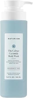 Naturium The Calmer Ceramide Body Wash, Frangrance-Free, Cleansing & Moisturizing for Dry, Sensitive Skin, Dermatologist-Tested, Paraben & Cruelty-Free, 16.9 oz