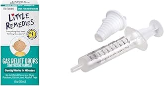 Little Remedies Gas Relief Drops, 1 fl oz & EZY DOSE Kids Oral Syringe, 10 mL Bundle