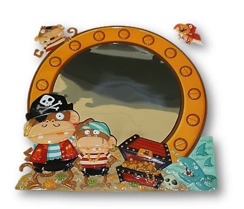 Craft Decor Puffy Mirror Pop-Ups (Pirate Monkeys)