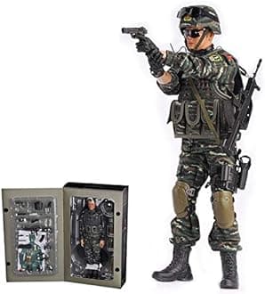 12 Inch Action Figures Military Set, 1/6 Scale Action Figures Set with Weapons and Accessories - CH02 - Armed Police Soldier