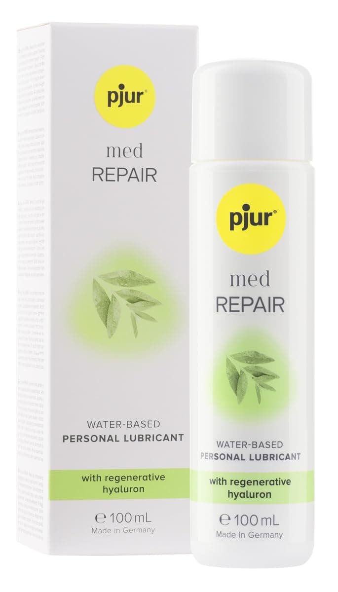 med Repair (100ml) - Water-Based Medical Personal Lubricant - hyaluron Allows Dry, Stressed Skin to Regenerate