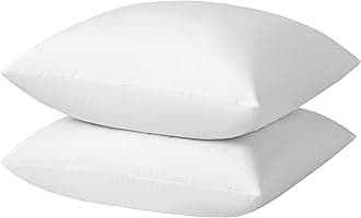 Hotel-Style Goose Feather Down Euro Pillow Insert for Sofa & Bed - 100% Odorless & Plump Cushion Filler - 233TC Cotton with Inner Liner to Prevent Poking (30x30 Inch)