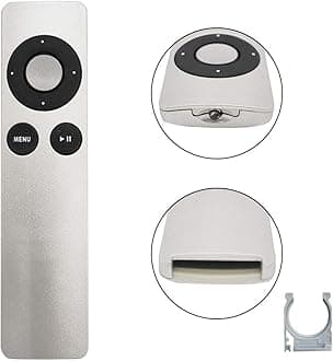 Replacement Remote Control for Apple TV MC377LL/A 1st 2nd 3rd 4th Generation, A1294 A1218/MA711 A1378/MC572 A1427/MD199 A1625/MGY52/MLNC2 A1842/MQD22/MP7P2 Apple TV MC377LL/A MM4T2AM/A Remote Control