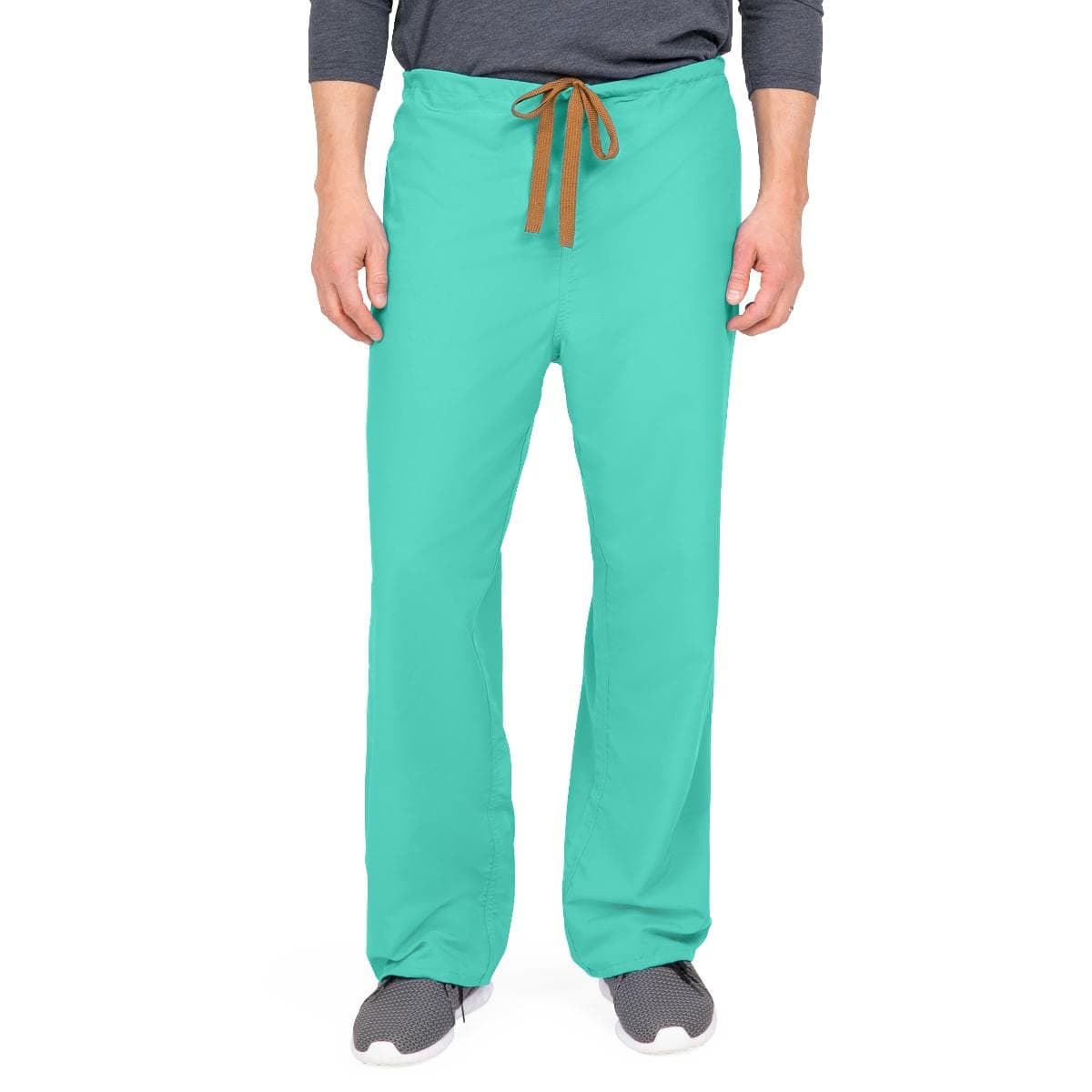 Medline 800NTJM-CA PerforMAX Unisex Reversible Front-Drawstring Scrub Pant, Jade, Regular Inseam, Medium