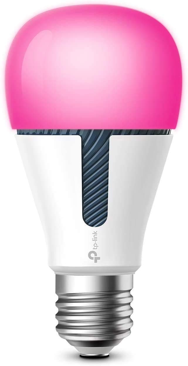 Kasa Smart Bulb by TP-link, WiFi Smart Switch, E27, 10W, No Hub Required, Works with Amazon Alexa (Echo and Echo Dot) and Google Home, Colour-Changeable (KL130) [Energy Class F]