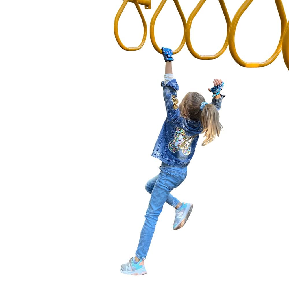 HANG Monkey Bars Gloves with Grip Control for 7 and 8 Years Old Children Gymnastic Bike Gloves