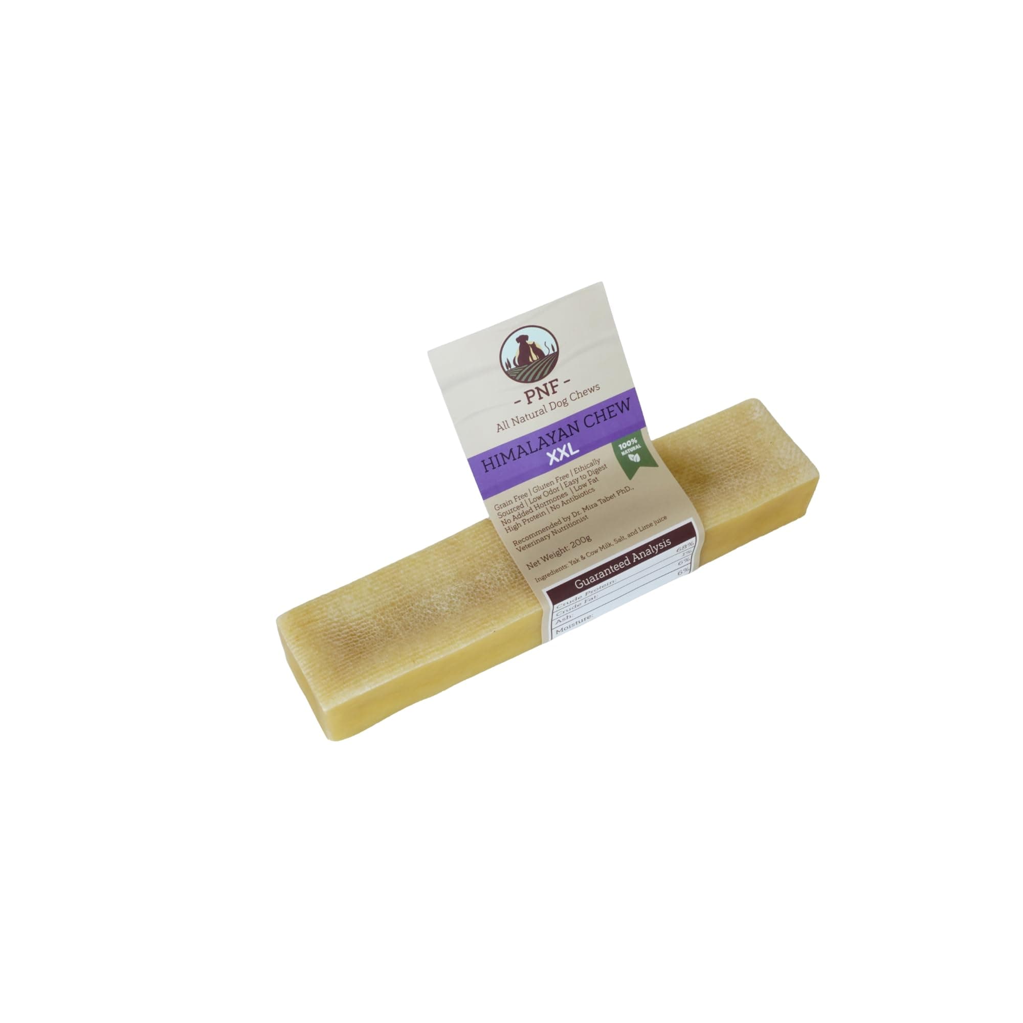 Himalayan Yak Dog Chew (XXL), 100% Natural, Long Lasting, Gluten Free, Healthy & Safe Dog Treats, Lactose & Grain Free, Protein Rich - ideal for the toughest chewers - 1 piece