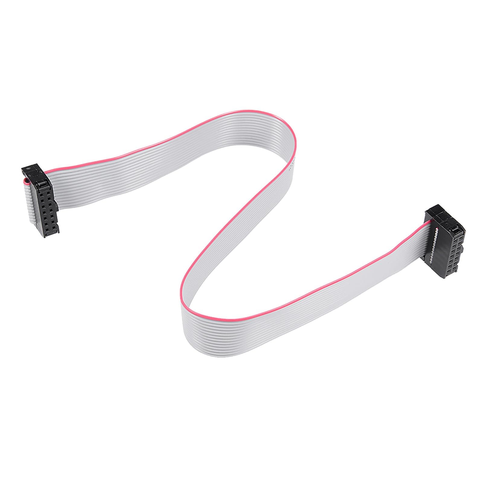 DMiotech 5 Pack Long 30CM 2.54MM Flat Ribbon Cable IDC 14 Pin Connector