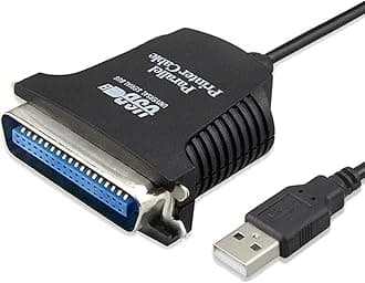 USB to Parallel Port Printer Cable, USB Male to 36-Pin IEEE1284 CN36 Centronics Cable Adapter for PC, Computer, Laptop to Printer
