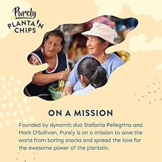 Purely Plantain Chips - Low Fat Plantain Crisps - Gluten Free Snacks - Healthy Alternative Snack Multipack - Vegan, Nutritious & All Natural - Mixed Flavours - 28g x 6 Pack