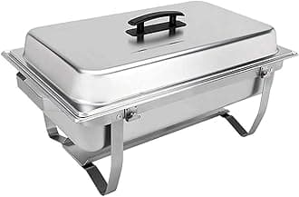 Sterno Buffet Kit Foldable Chafing Dish Buffet Set - Chafing Dishes for Buffet & Catering Food Warmers - Catering Supplies & Food Warming Trays for Buffet Party - 8-Piece Chafing Dish Set