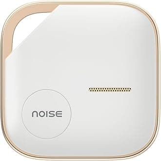 Noise Tag 1: India's 1st Tracker Compatible with Android Google Find My Device & Apple Find My Network, 90dB Ring Volume, 30M Outdoor Range, 1 Year Battery, Tracking for Keys, Wallets & More (Ivory)