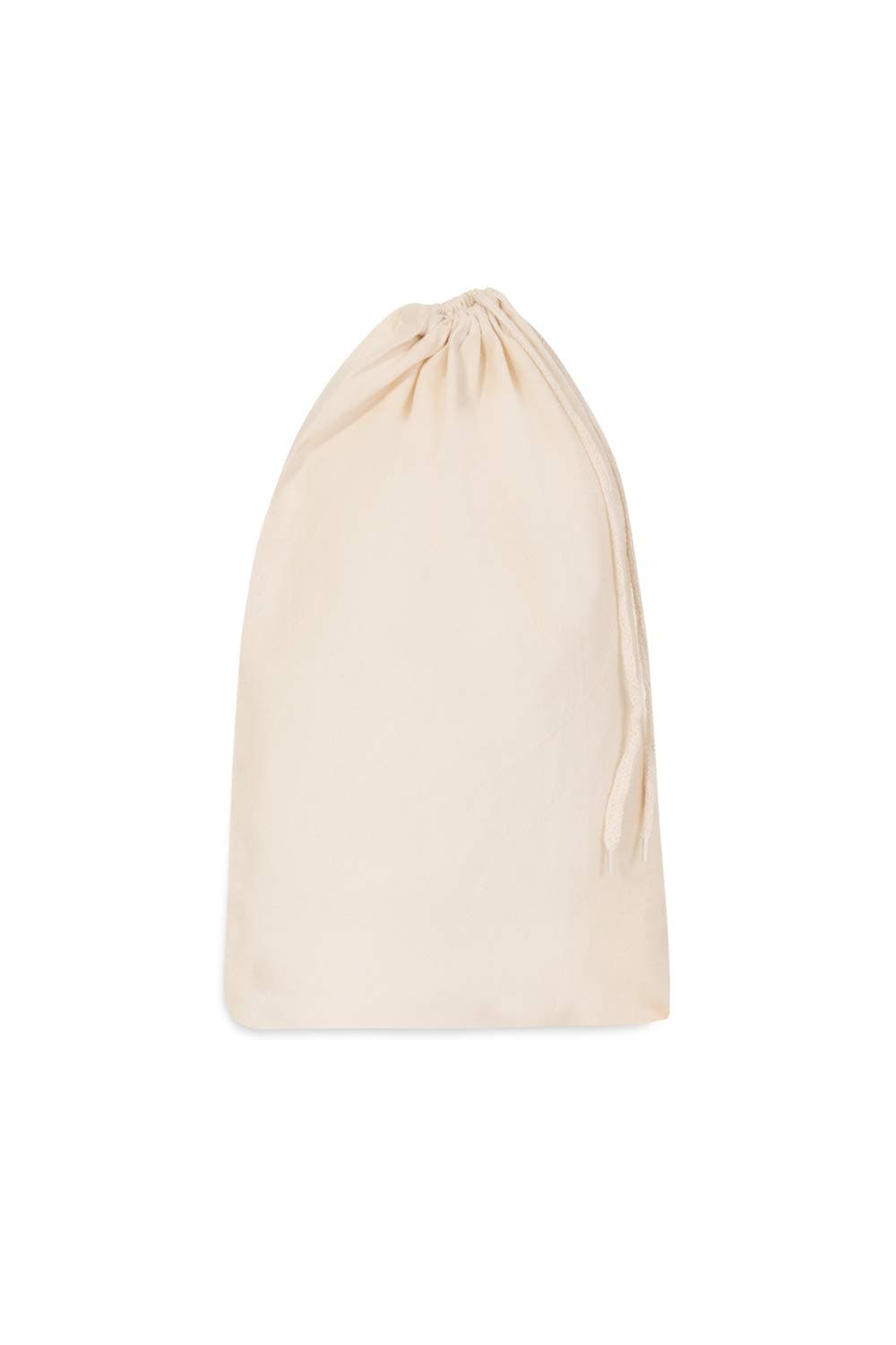 Plain Natural 100% Cotton Drawstring Stuff Bags | Eco Friendly Storage Pouch | Beige - M - 45cm x 30cm