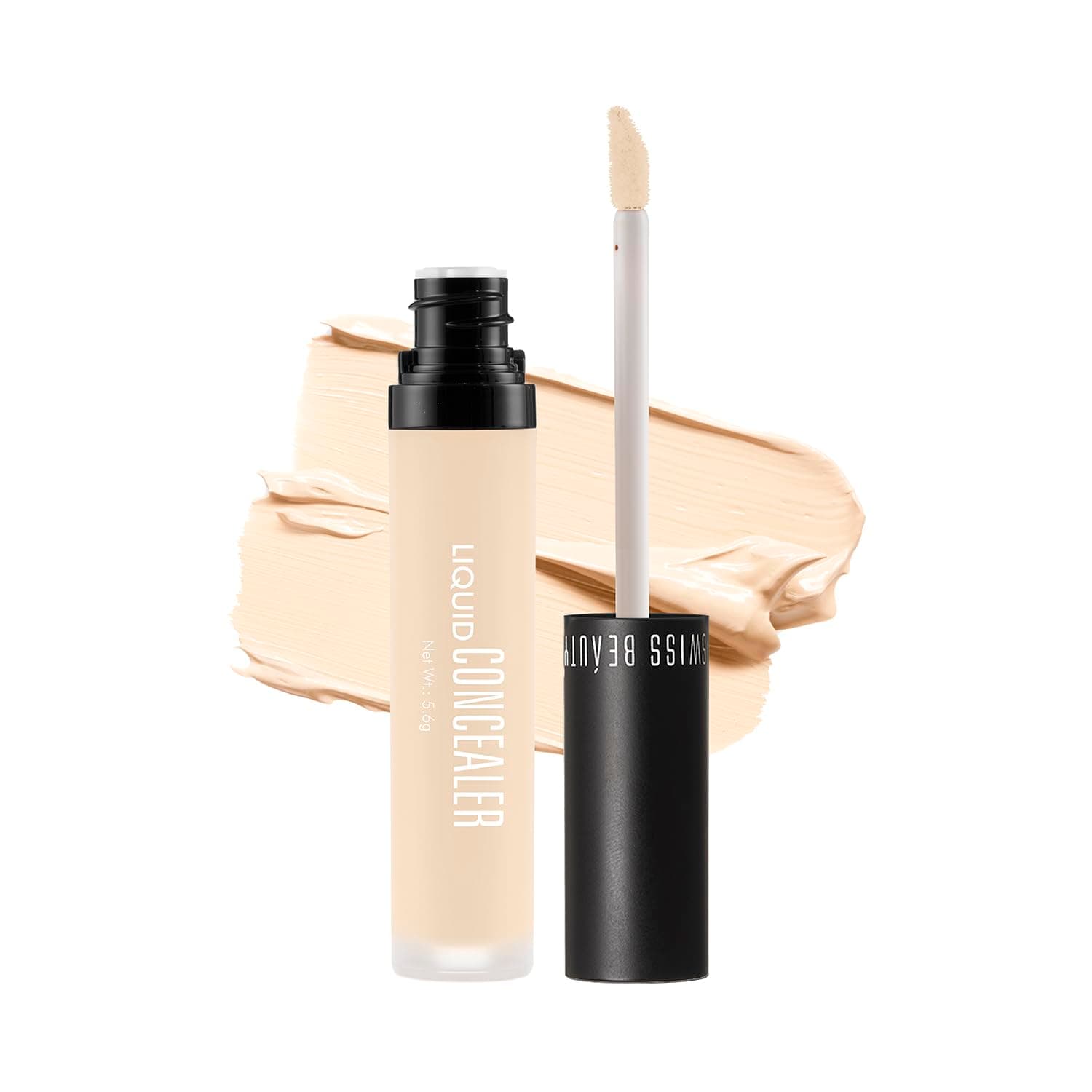 Liquid Light Weight Concealer With Full Coverage |Easily Blendable Concealer For Face Makeup With Matte Finish | Shade- Creamy Beige, 6g