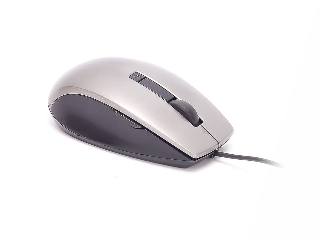 Dell Genuine K251D 6-Button Grey Gray Silver Black USB Scroll Wheel Optical Laser Mouse, Works Perfectly With Windows 95, 98, NT 4.0, 2000, XP, Vista, and Windows 7, and Will Work With ANY Computer Sy