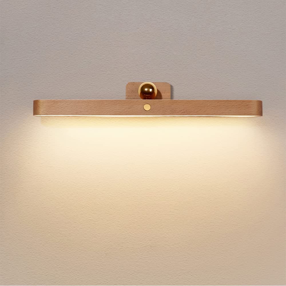 Led Rechargeable Bathroom Light Fixtures Three-Level Dimmable Touch Control Vanity Lights, Magnetic Vanity Light Bar for Bathroom Living Room Bedroom (NO-HB006)