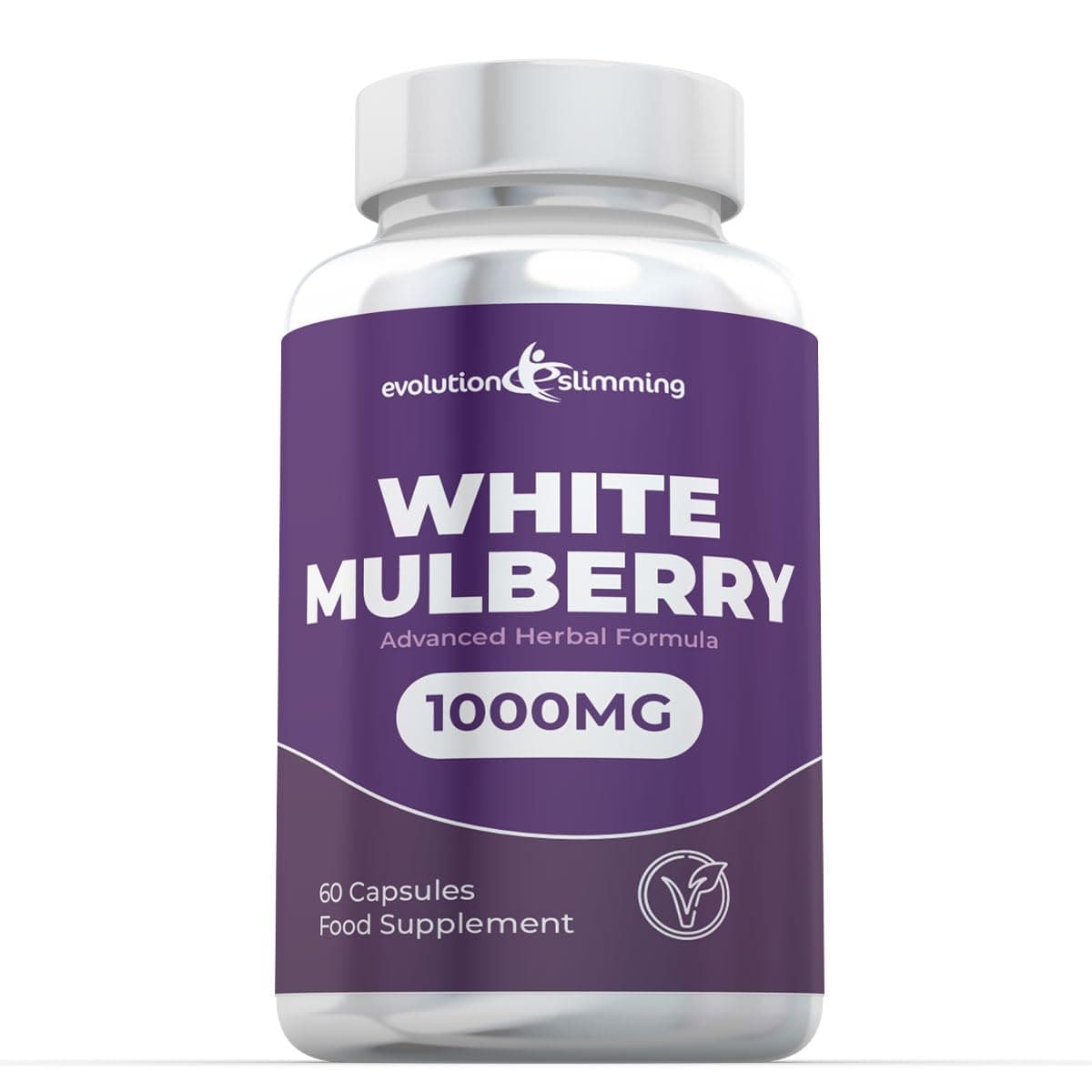 White Mulberry Leaf Extract 500mg, 60 Capsules, Evolution Slimming