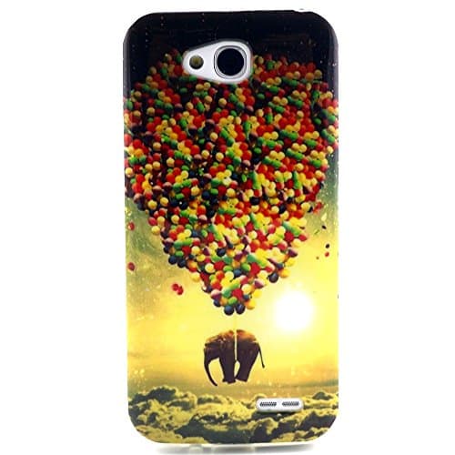 Utang Colorful Pattern Thin Soft TPU Protective Case Cover for LG Optimus L90 D415,Coloured balloons