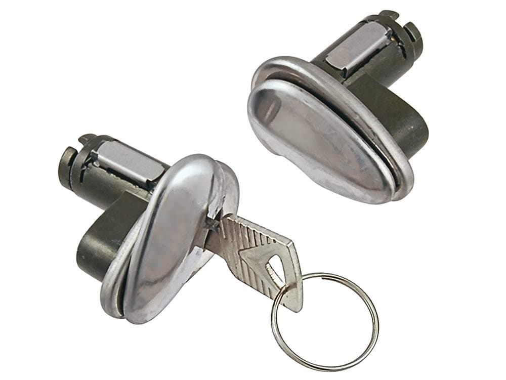 Compatible/Replacement for Door Lock Cylinders with Key Fits 1952-58 Victoria Sunliner 1955-60 Thunderbird 1960-63 Falcon and Others (B7A-7021984PR)