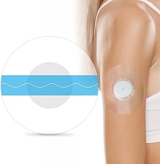 HONYOU Libre 2 Plus Sensor Covers & Lingo CGM Waterproof Freestyle Sensor Patches for Libre 1/2/3 Plus, Hypoallergenic & Latex-Free 15 Days Long Stay, 40Pack