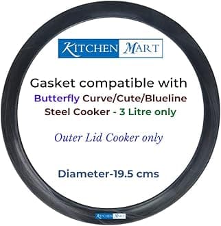 Gasket compatible with Butterfly Outer Lid Pressure cooker (For Steel Cookers, 3 Litres)
