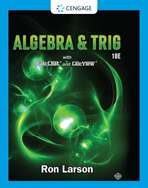 Algebra & Trigonometry (MindTap Course List)