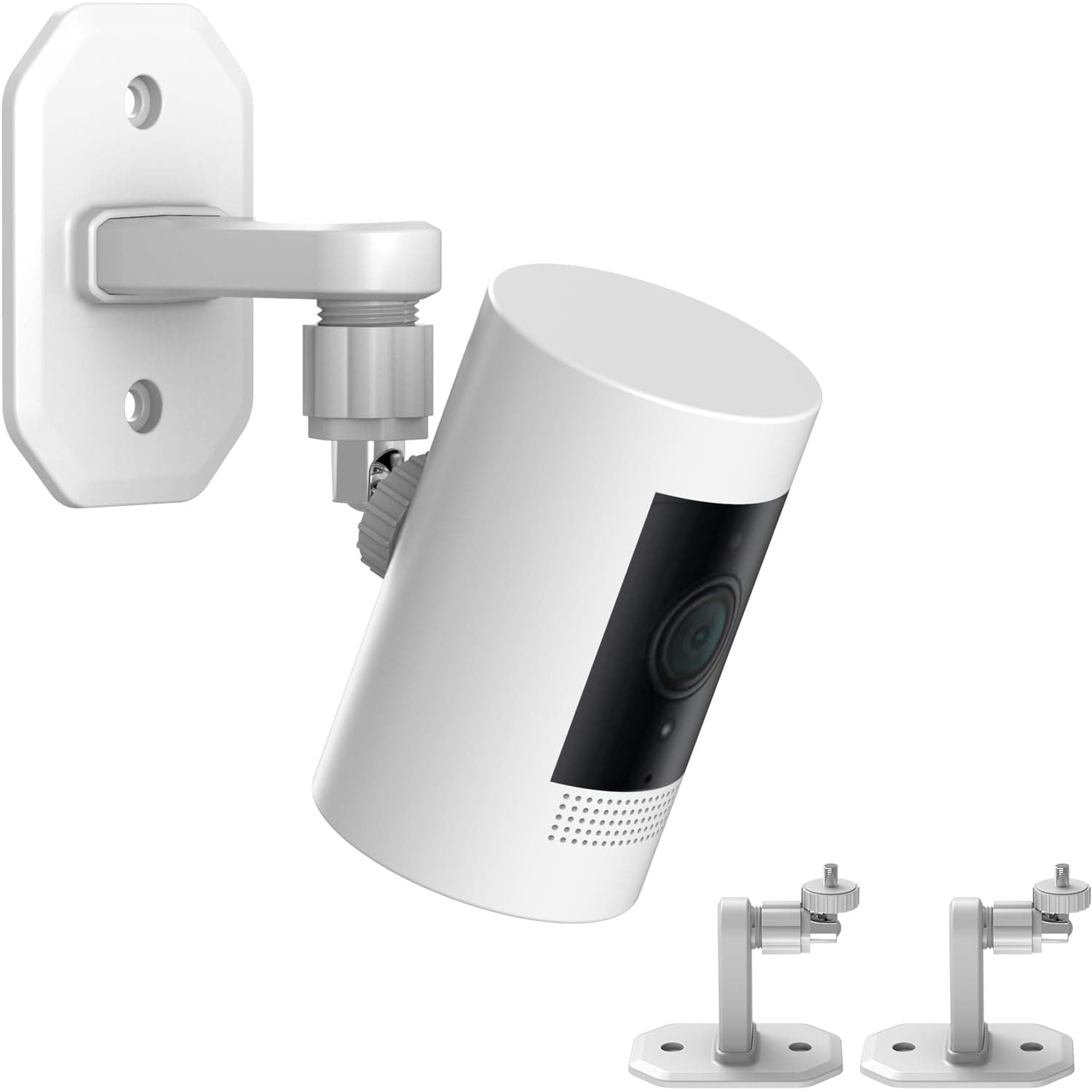 2 Pack Wall Mount Compatible with Stick Up Cam/Indoor Cam/Battery Cam, (1st Gen) Bracket 360 Degree Adjustable Mount,2 Ways Installation VHB Stick On or Screws