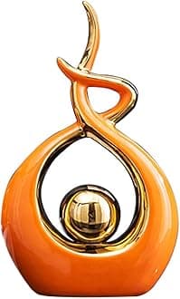 Norrclp Home Decor Modern Abstract Art Ceramic Statue Table Decorations for Dining Room Living Room Office Centerpiece